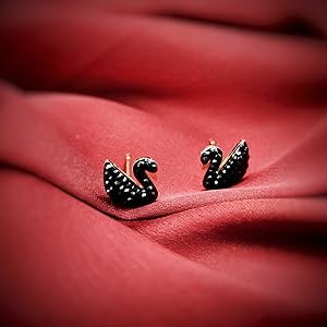 Swarovski Swan earrings